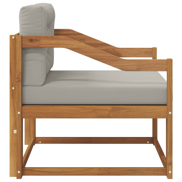 vidaXL Canapea Medie pentru Exterior Lemn Solid de Acacia natural