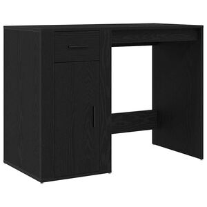 vidaXL Birou Stejar Negru 100 x 49 x 74 cm Lemn prelucrat