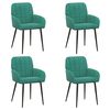 vidaXL Scaune de dining 4 pcs Catifea Turcoaz 57 x 50 x 85 cm