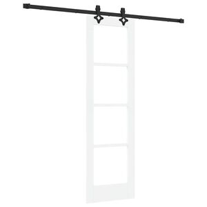 vidaXL Ușă glisantă ORKDAL 61 x 198,5 cm Lemn masiv de pin și sticlă