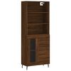 vidaXL Dulap &icirc;nalt, stejar maro, 69,5x34x180 cm, lemn compozit
