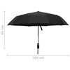 vidaXL Umbrelă pliabilă automată, negru, 104 cm