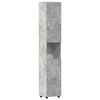 vidaXL Set dulap baie TULUM Gri din beton 37 x 31,5 x 203 cm