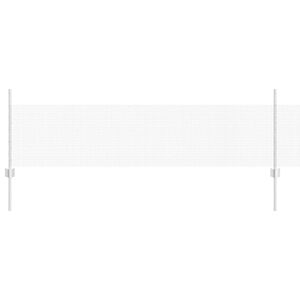 vidaXL Gard din plasă sudată cu st&acirc;lpi 10 x 0,5 m Oțel Galvanizat