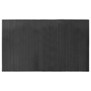 vidaXL Covor dreptunghiular, gri, 60x100 cm, bambus