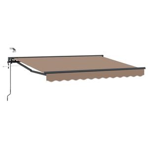 vidaXL Cort electric retractabil Gri taupe 3,5 x 2 m