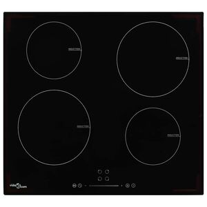 vidaXL Plită cu inducție cu 4 arzătoare, control tactil, sticlă 7000 W