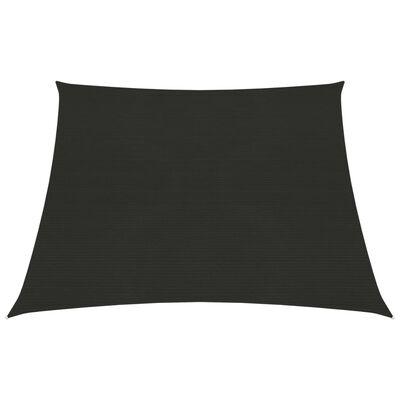 vidaXL Pânză parasolar, negru, 3/4x3 m, HDPE, 160 g/m²