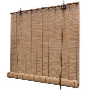 vidaXL Jaluzea tip rulou, maro, 150 x 160 cm, bambus