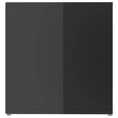 vidaXL Dulapuri TV 2 buc, gri lucios, 142,5x35x36,5 cm, lemn prelucrat