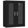 vidaXL Dulap de perete suspendat, negru, 69,5x34x90 cm