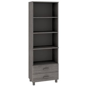 vidaXL Dulap &icirc;nalt &bdquo;HAMAR&rdquo; gri deschis 60x35x180 cm, lemn masiv de pin