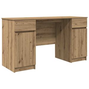 vidaXL Birou stejar artizanal Lemn prelucrat 140 x 49 x 76 cm