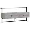 vidaXL Dulap TV montat pe perete, gri sonoma, 100,5x30x51 cm, lemn