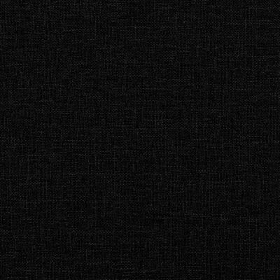 vidaXL Canapea Chesterfield cu 3 locuri, negru, material textil
