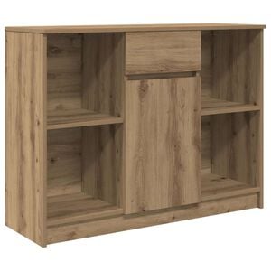 vidaXL Bufetă cu sertar Artisan Stejar 101x35x76 cm Lemn prelucrat