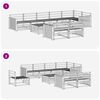 vidaXL Set de canapele de exterior 9 pcs natural