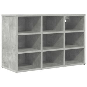 vidaXL Dulap pentru pantofi 77,5 x 30 x 51 cm Lemn prelucrat Gri beton