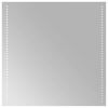 vidaXL Oglindă de baie cu LED Transparent 60 x 60 cm sticlă securizată