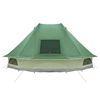 vidaXL Cort de familie Tipi cu acoperiș Verde 680 x 430 x 270 cm