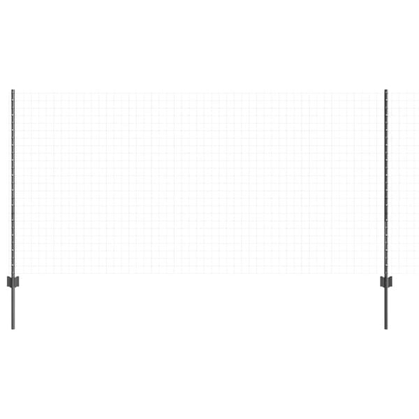 vidaXL Stâlpi de Gard Manual 44 pcs Gri 160 cm Oțel