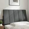 vidaXL Pernă pentru tăblie de pat, Hanko, gri &icirc;nchis, 80 cm, material textil