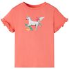 Tricou de copii cu m&acirc;neci scurte, corai, 140