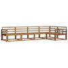 vidaXL Set de canapele de exterior 5 pcs natural Lemn Solid de Acacia
