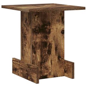vidaXL Masă laterală Stejar fumuriu 35,5 x 35 x 40 cm Lemn prelucrat