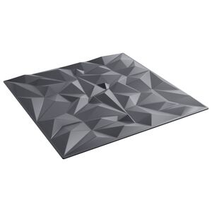 vidaXL Panouri de perete 24 buc. 50 x 50 cm Gri Amethyst Spumă XPS