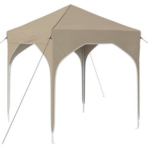 vidaXL Cort de Petrecere Pop-up 194 x 194 x 245 cm Crem