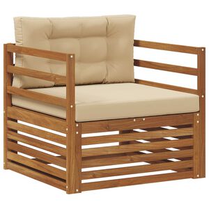 vidaXL Set de canapele de exterior Lemn de acacia solid și poliester