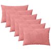 vidaXL Husă pentru pernă 6 pcs HEERLEN Roz 40 x 60 cm Catifea