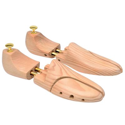 vidaXL Șanuri de pantofi, 5 perechi, mărime 38-39, lemn masiv de pin