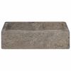 vidaXL Chiuvetă, gri, 40x40x10 cm, marmură