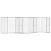 vidaXL Cușcă pentru c&acirc;ine Argintiu 600 x 200 x 200 cm Oțel Galvanizat