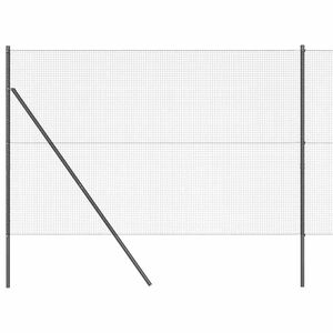 vidaXL Gard de s&acirc;rmă sudată pentru fixare la sol 50 x 1,4 m Gri Plasă
