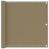 vidaXL Paravan de balcon, gri taupe, 90 x 500 cm, HDPE