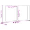 vidaXL Dulap cu oglindă & LED stejar artizanal 90x12x45 cm lemn
