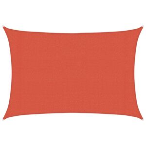 vidaXL P&acirc;nză parasolar, cărămiziu, 3x4 m, HDPE, 160 g/m&sup2;