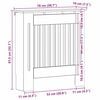 vidaXL Capac pentru radiator Alb lucios 78 x 19 x 81,5 cm