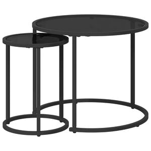 vidaXL Set de măsuțe de cafea 2 buc. 55 x 55 x 45 cm oțel