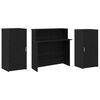 vidaXL Birou de recepție Stejar negru 200x50x103,5 cm Lemn prelucrat