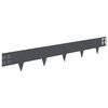 vidaXL Margine pentru gazon 50 pcs 100 x 15 cm Oțel Antracit