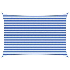 vidaXL P&acirc;nză de umbră Albastru și Alb 3 x 5 m HDPE