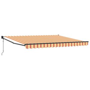 vidaXL Cortina Retractabilă galben și portocaliu 400 &times; 300 cm