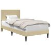 vidaXL Cadru de pat cu headboard Verde deschis gri 80 x 200 cm