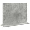 vidaXL Oglindă de toaletă cu oglindă Gri din beton 60 x 45 x 18 cm