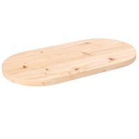 vidaXL Blat de masă, 70x35x2,5 cm, lemn masiv de pin, oval