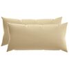 vidaXL Husă pentru pernă 2 pcs HEERLEN Bej 40 x 80 cm Poliester